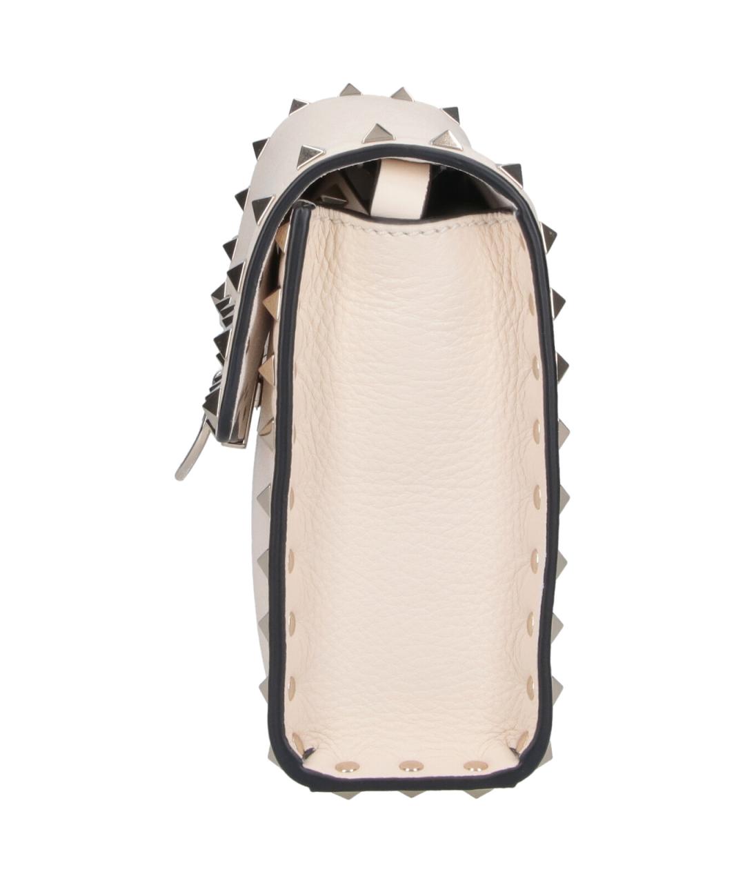 VALENTINO Белая кожаная сумка через плечо, фото 5