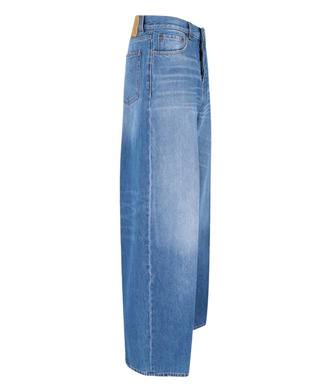HAIKURE Синие хлопковые прямые джинсы, фото 3