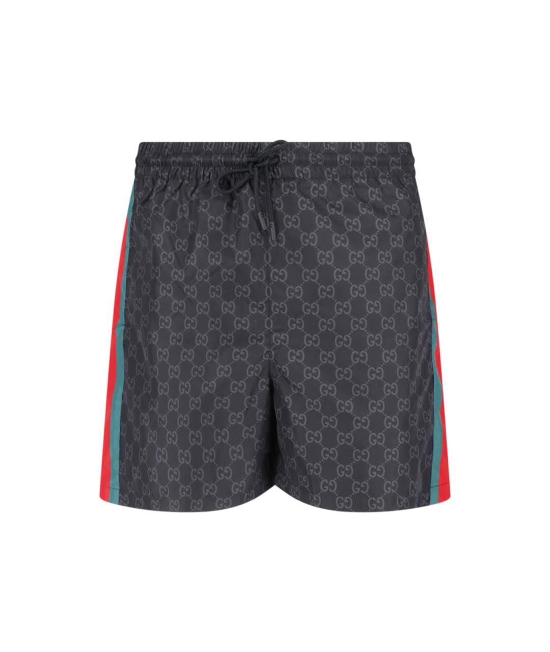 GUCCI Черные полиамидовые плавки, фото 1