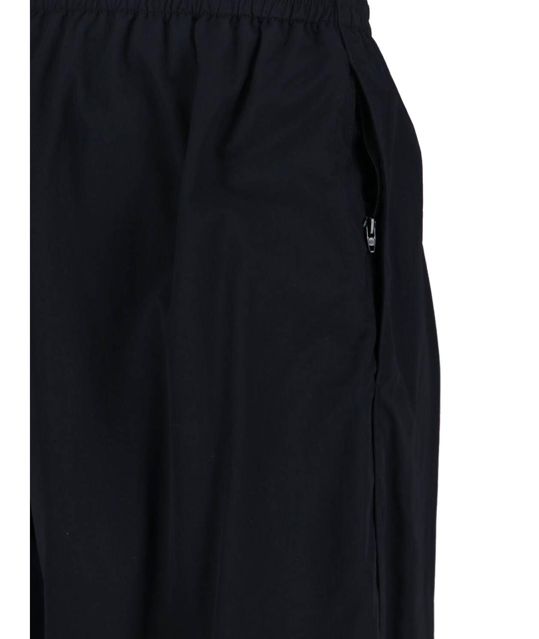 BALENCIAGA Черные полиамидовые повседневные брюки, фото 5