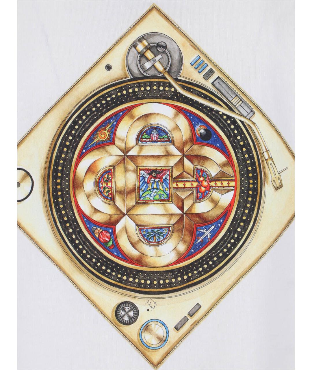 CASABLANCA Белая хлопковая футболка, фото 3