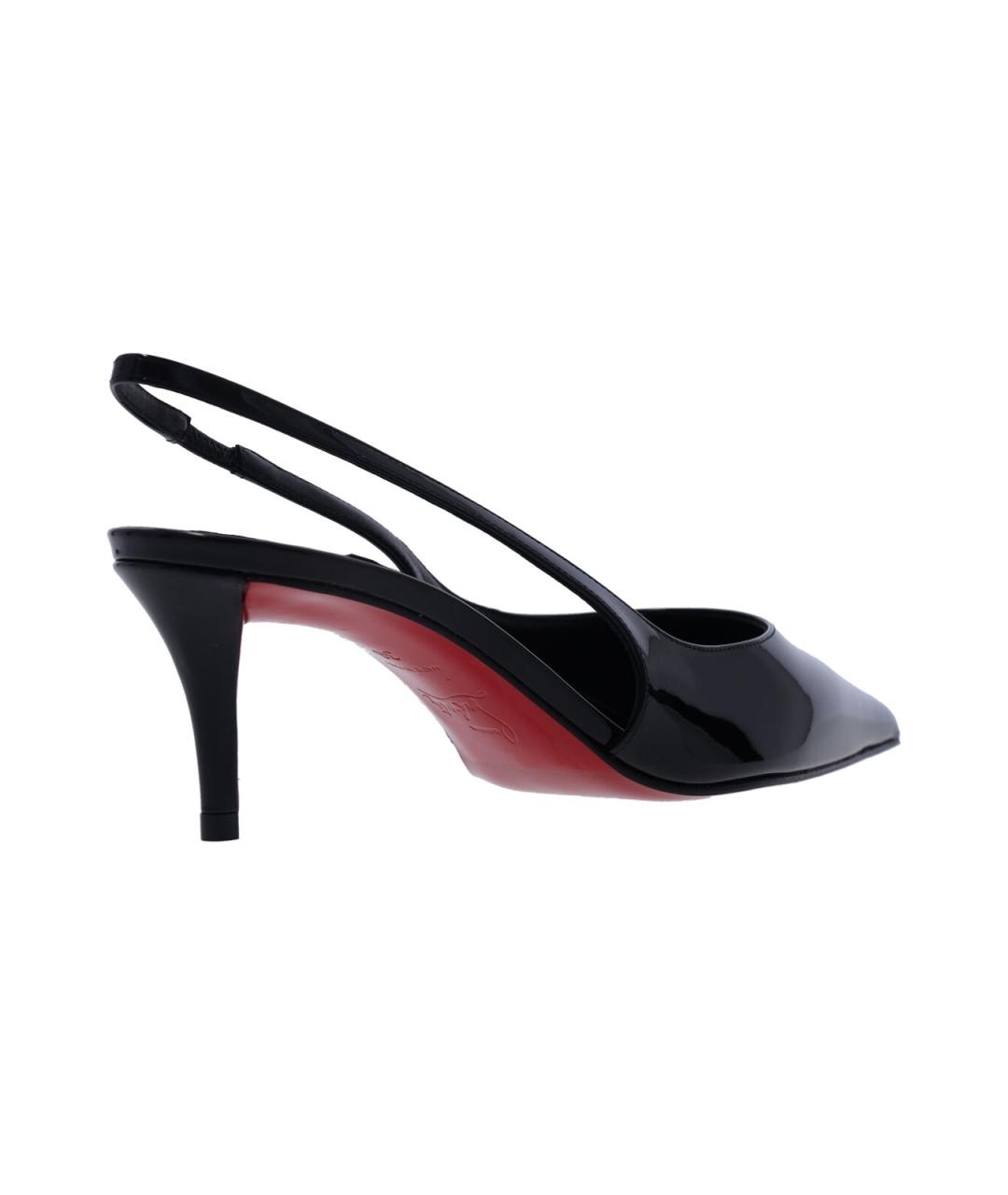 CHRISTIAN LOUBOUTIN Черные туфли из лакированной кожи, фото 4