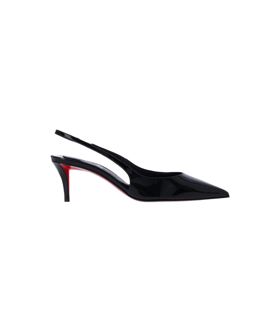 CHRISTIAN LOUBOUTIN Черные туфли из лакированной кожи, фото 6