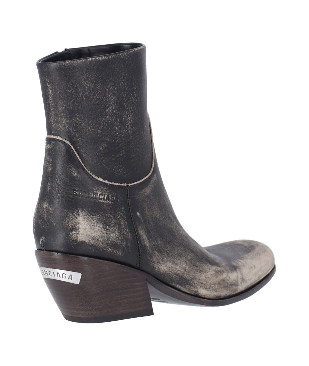 BALENCIAGA Мульти кожаные ботинки, фото 4