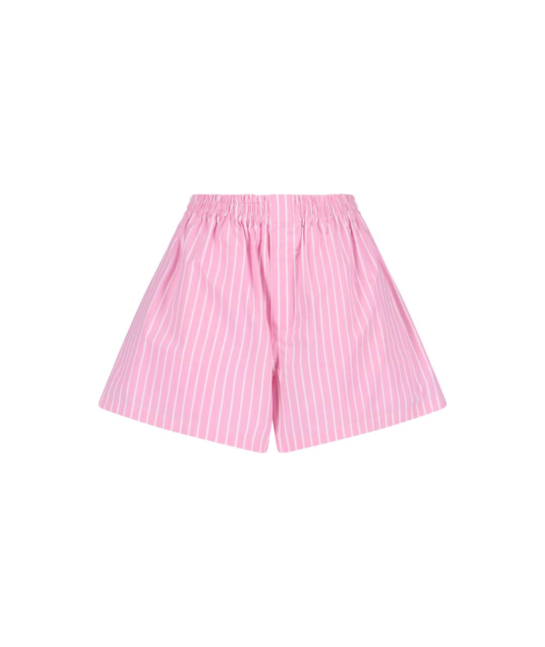 BALENCIAGA Розовые хлопковые шорты, фото 1