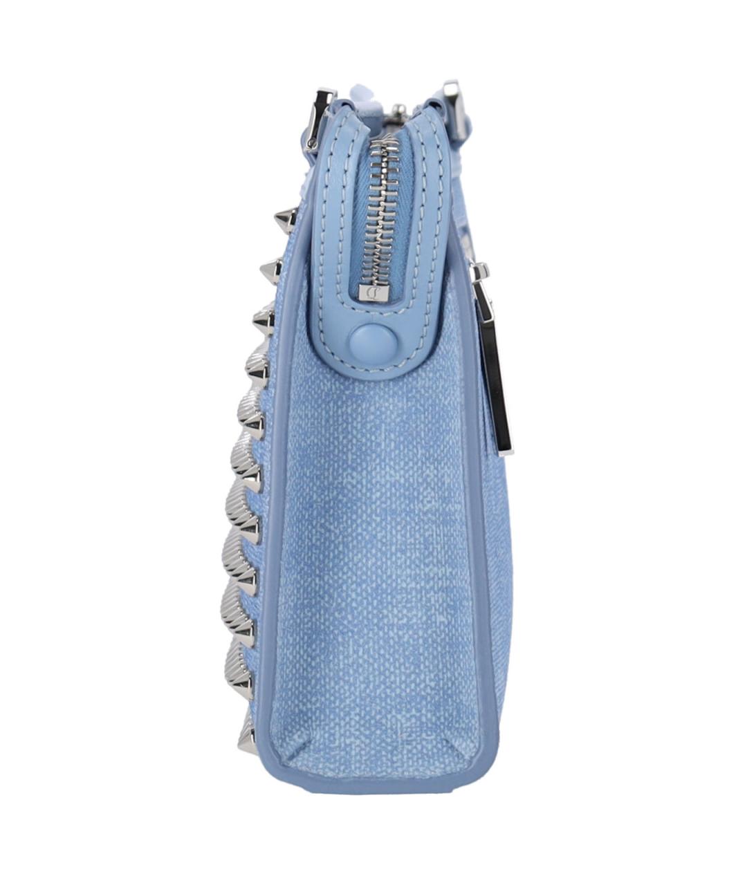 CHRISTIAN LOUBOUTIN Голубая барсетка, фото 5