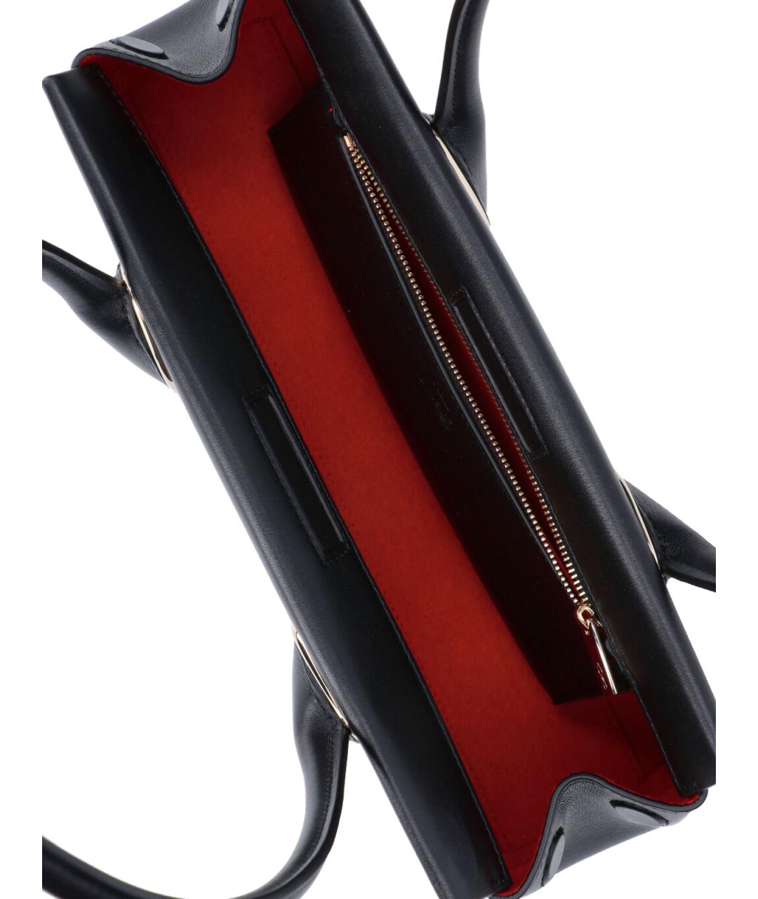 CHRISTIAN LOUBOUTIN Черная кожаная сумка тоут, фото 4