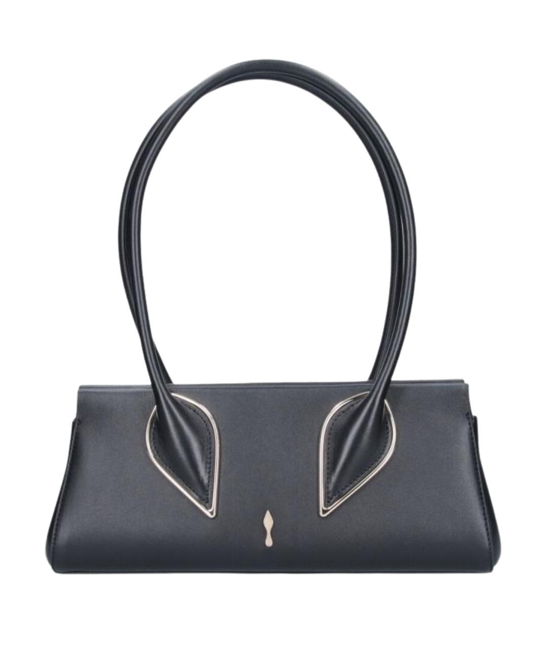 CHRISTIAN LOUBOUTIN Черная кожаная сумка тоут, фото 1