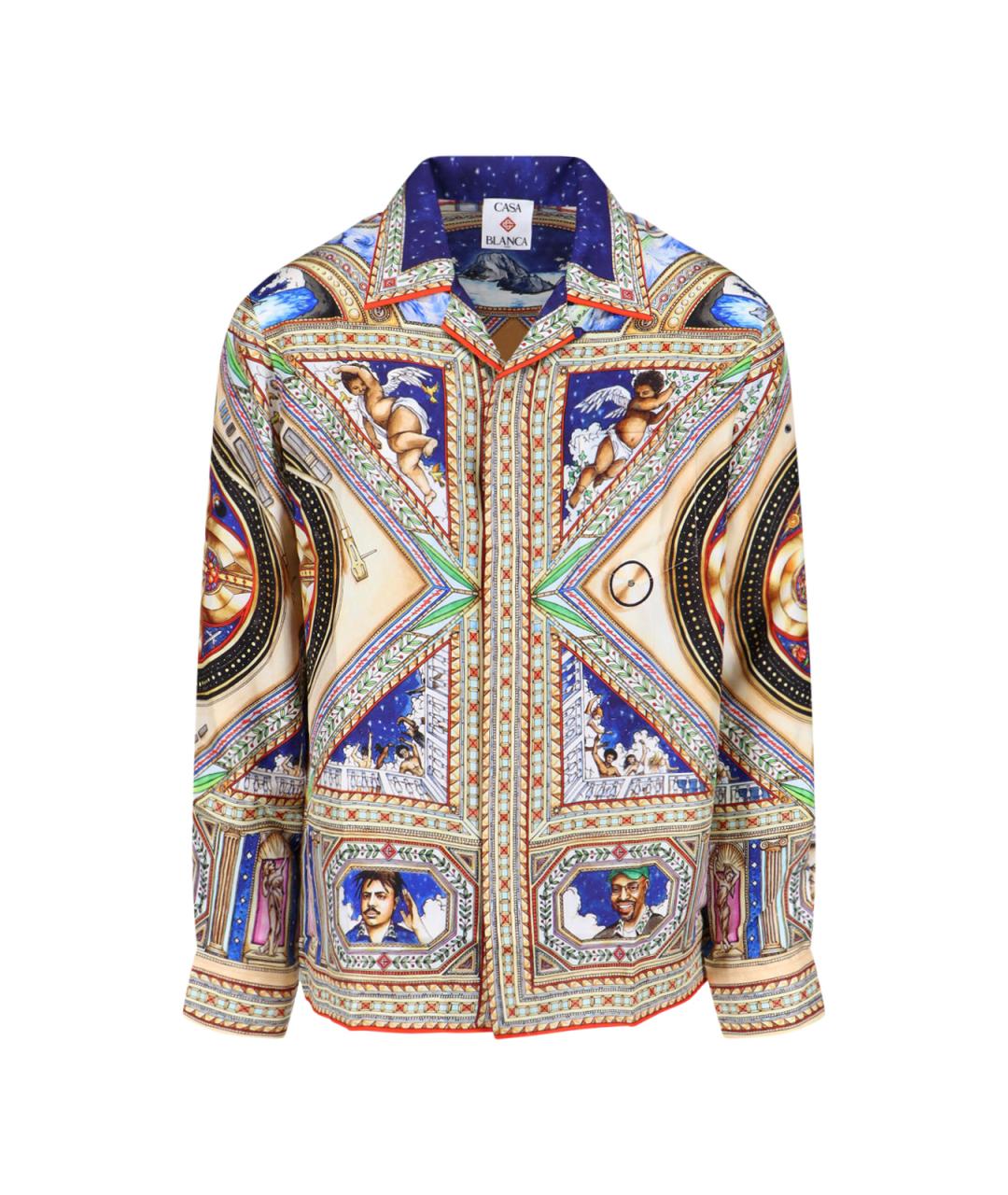 CASABLANCA Мульти шелковая кэжуал рубашка, фото 1