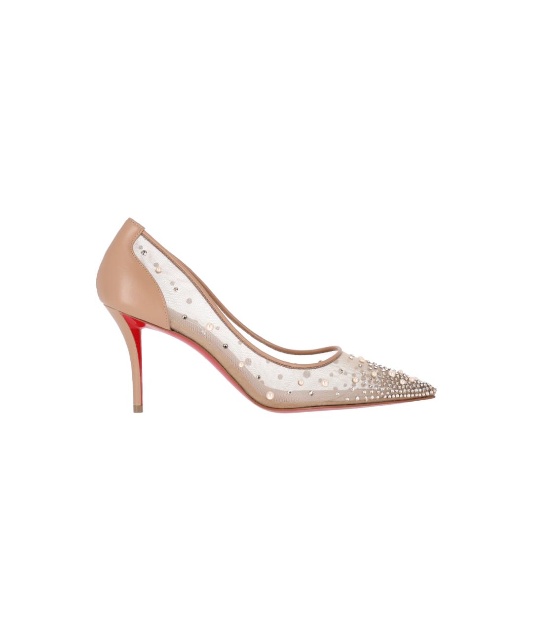 CHRISTIAN LOUBOUTIN Розовые кожаные туфли, фото 6