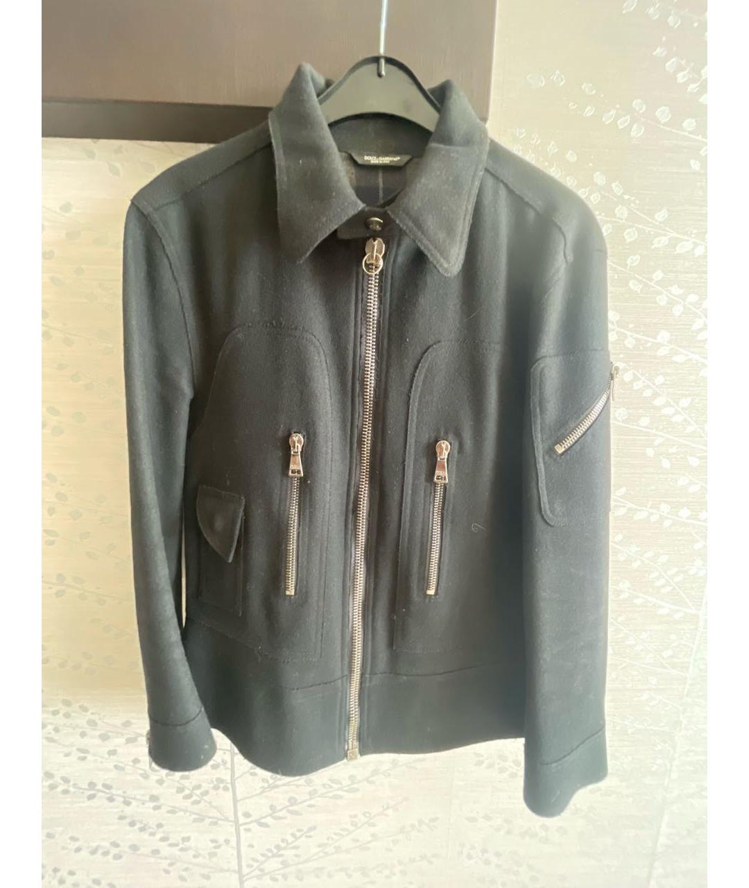 DOLCE&GABBANA Черная шерстяная куртка, фото 9