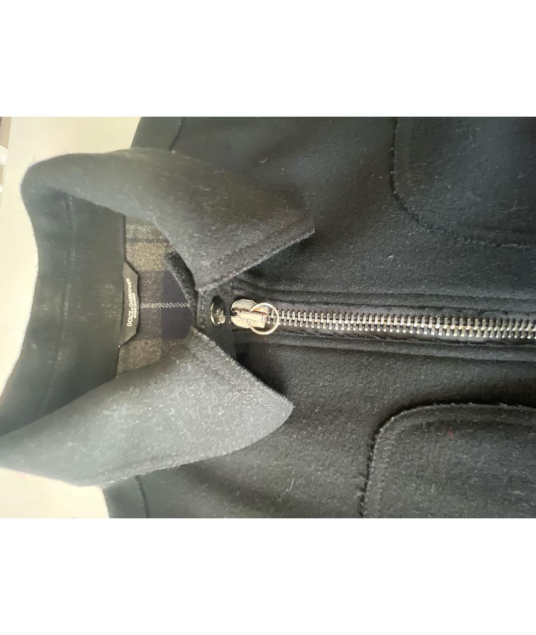 DOLCE&GABBANA Черная шерстяная куртка, фото 3