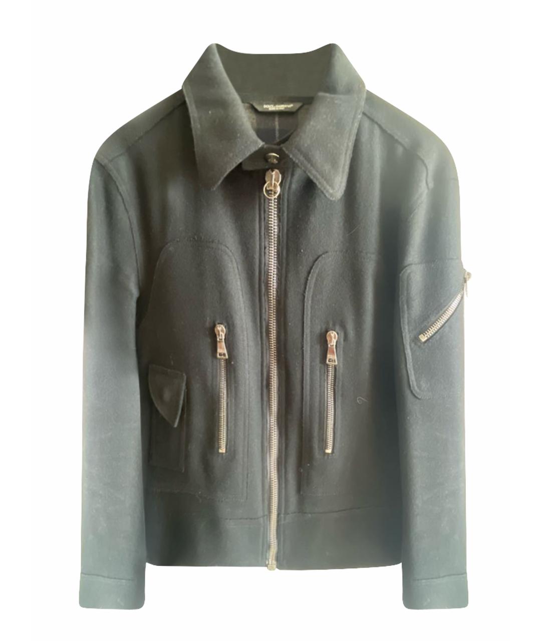 DOLCE&GABBANA Черная шерстяная куртка, фото 1