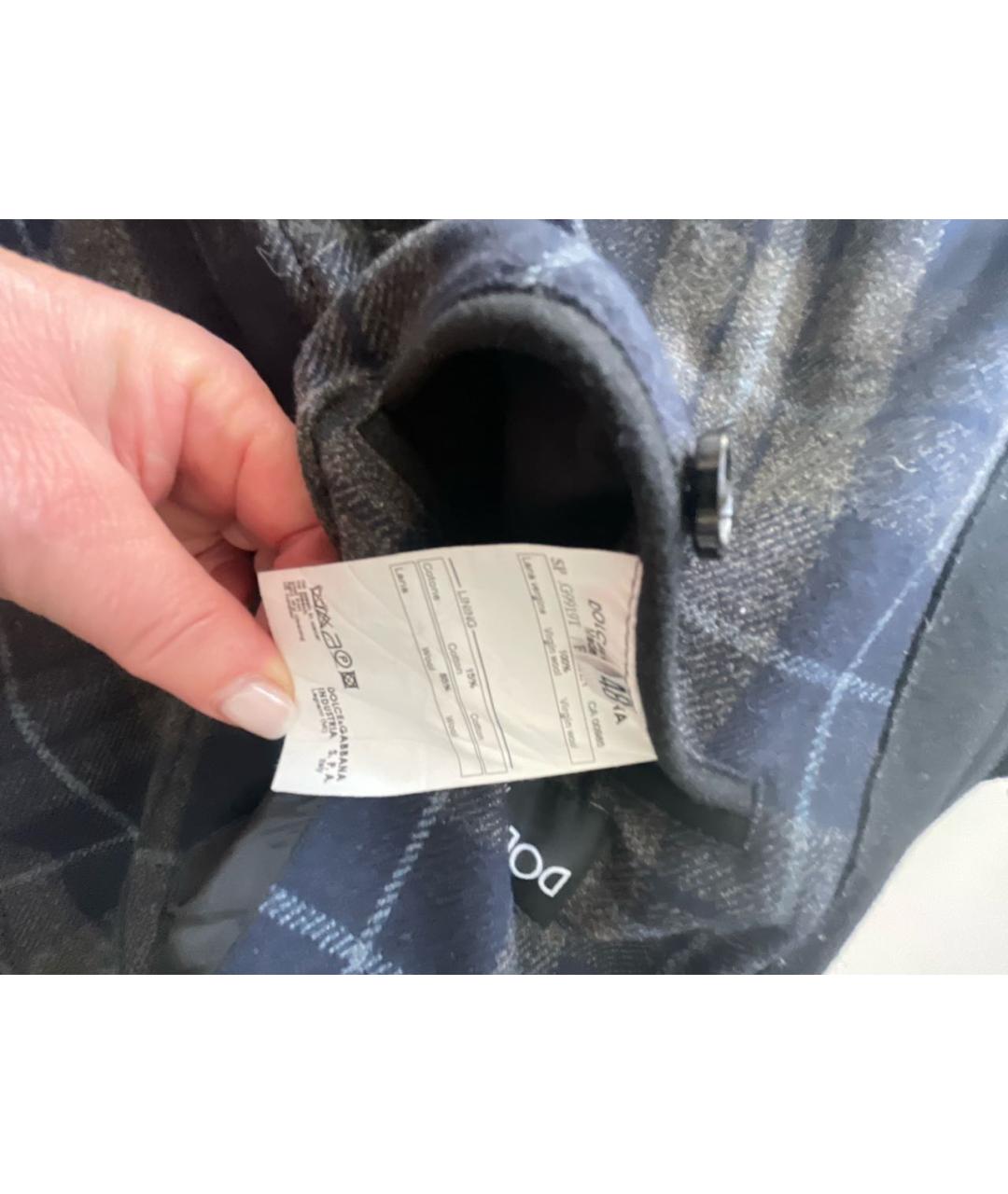 DOLCE&GABBANA Черная шерстяная куртка, фото 8