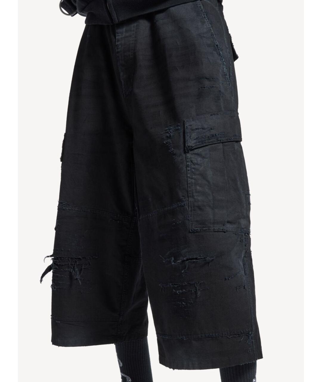 BALENCIAGA Черные хлопковые шорты, фото 8