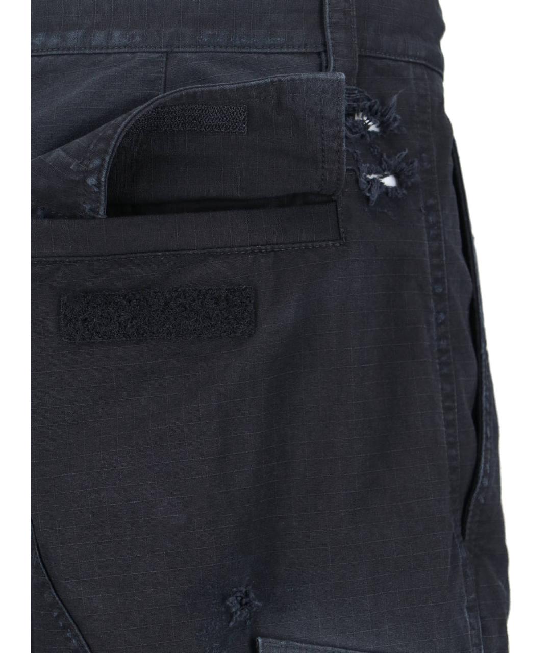 BALENCIAGA Черные хлопковые шорты, фото 4