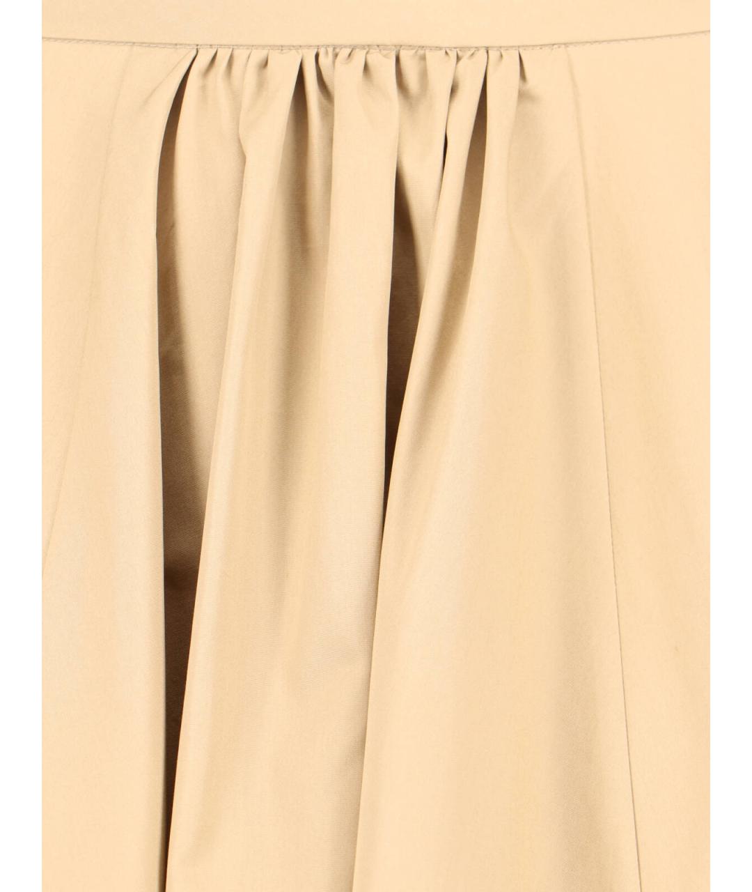 ASPESI Бежевая хлопковая юбка миди, фото 5