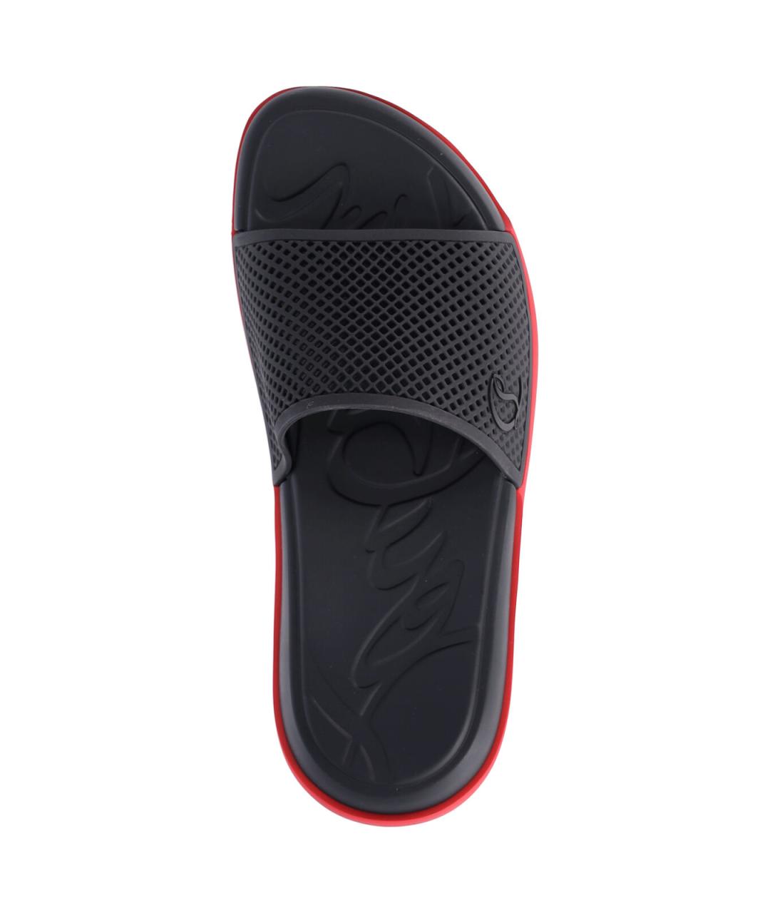 CHRISTIAN LOUBOUTIN Черные шлепанцы, фото 5