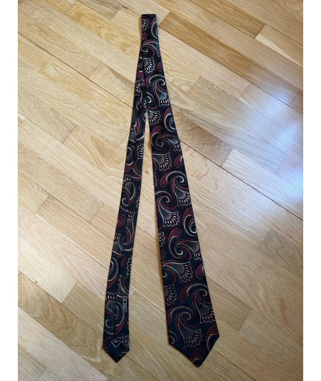 BRIONI Черный шелковый галстук, фото 2