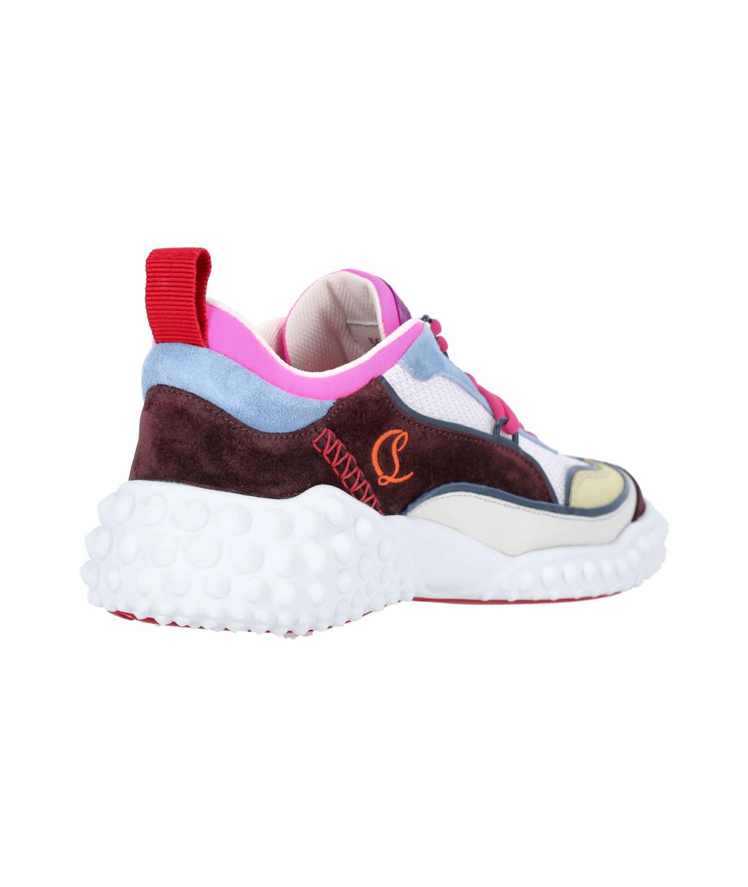 CHRISTIAN LOUBOUTIN Мульти синтетические кроссовки, фото 4