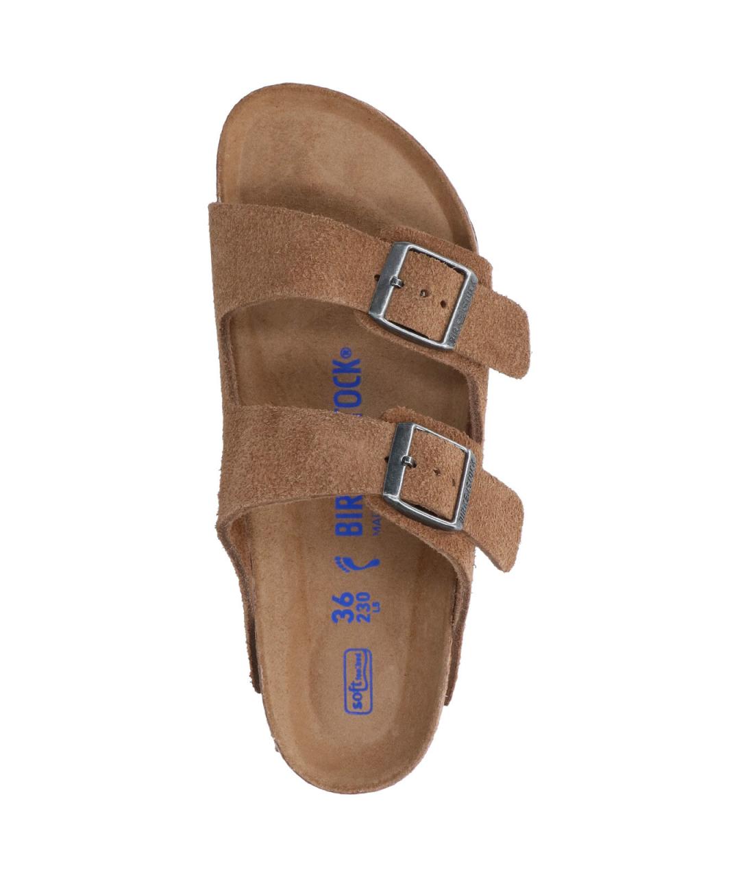 BIRKENSTOCK Коричневые замшевые сандалии, фото 5