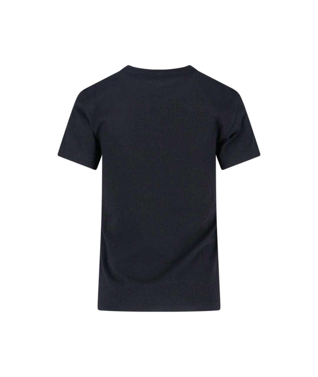 AURALEE Черная хлопковая футболка, фото 2