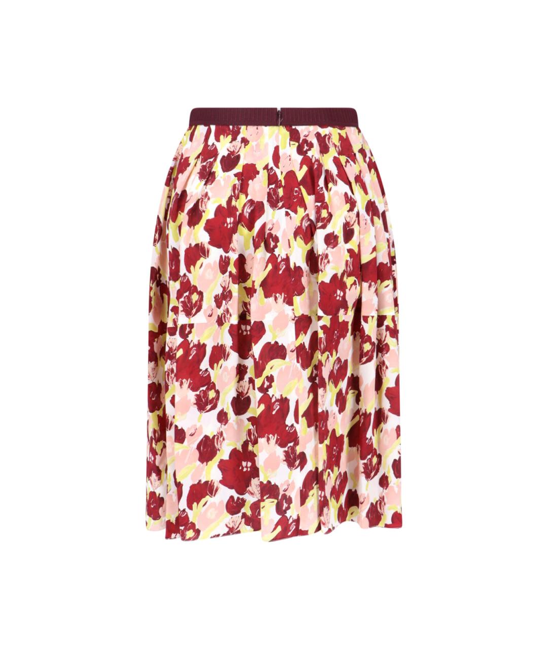 MARNI Мульти шелковая юбка миди, фото 2