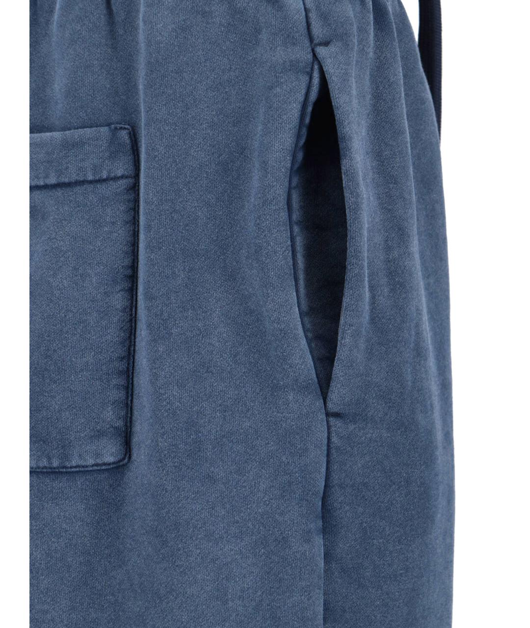 OFF-WHITE Синие хлопковые шорты, фото 5