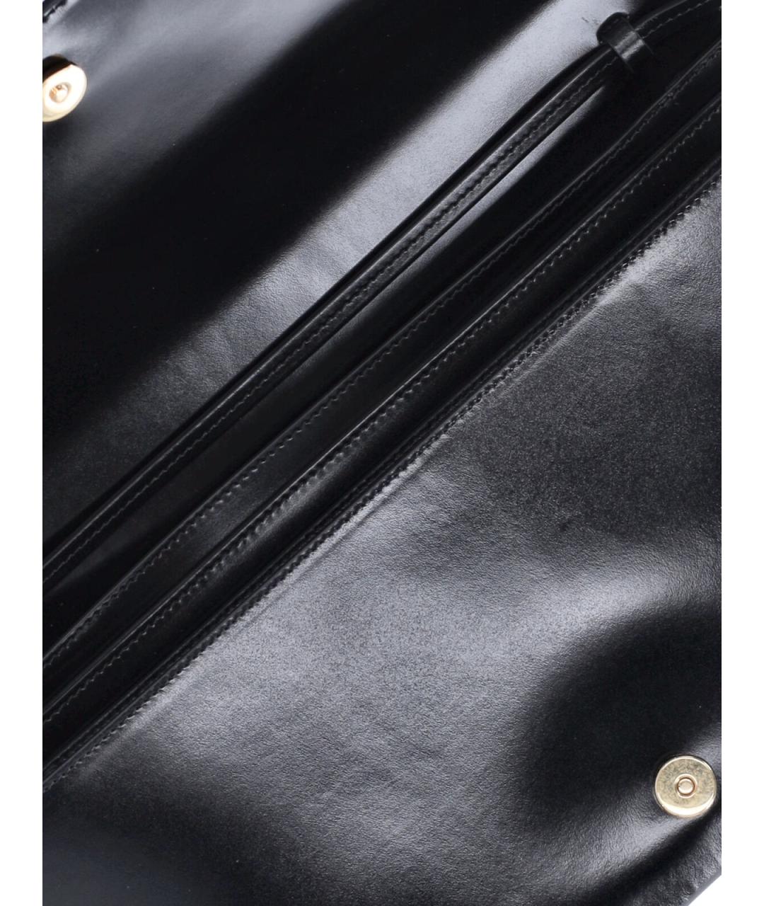 JIL SANDER Черная кожаная сумка через плечо, фото 4