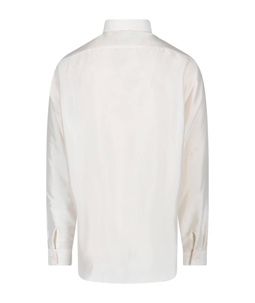 LARDINI Белая хлопковая кэжуал рубашка, фото 2