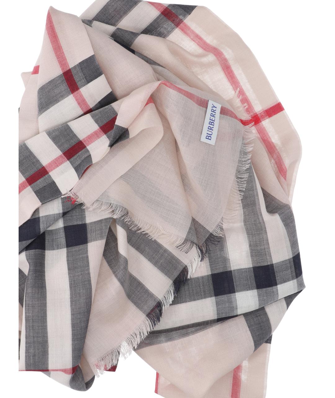 BURBERRY Мульти шерстяной шарф, фото 3