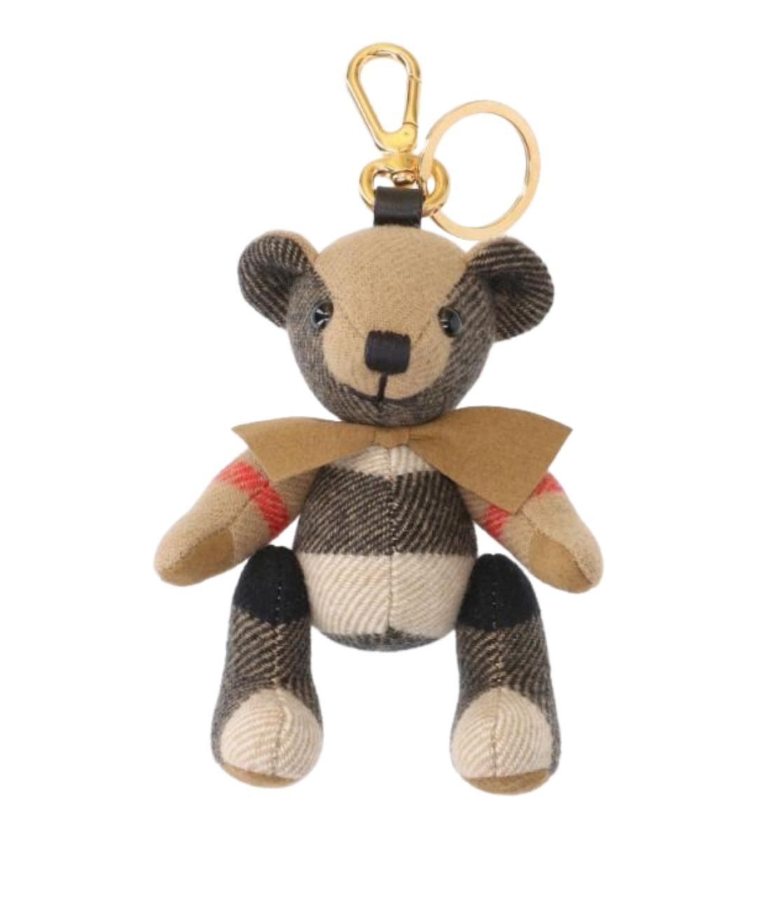 BURBERRY Бежевый брелок, фото 1