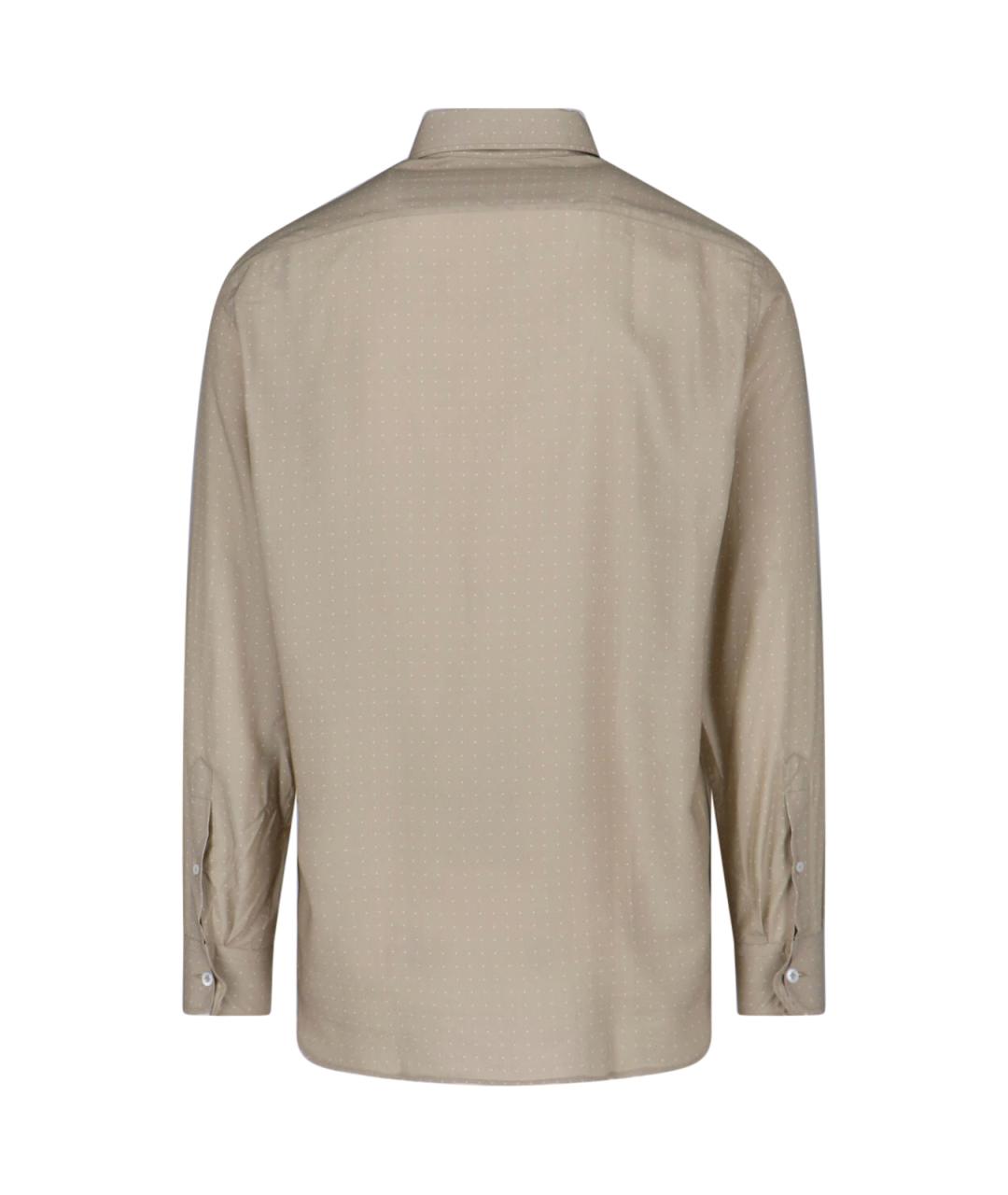 LARDINI Бежевая кэжуал рубашка, фото 2