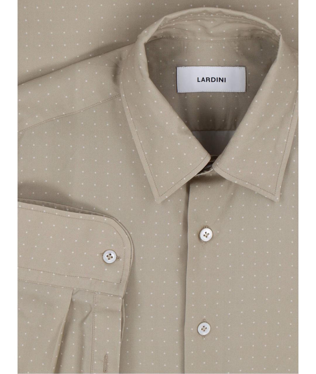 LARDINI Бежевая кэжуал рубашка, фото 3