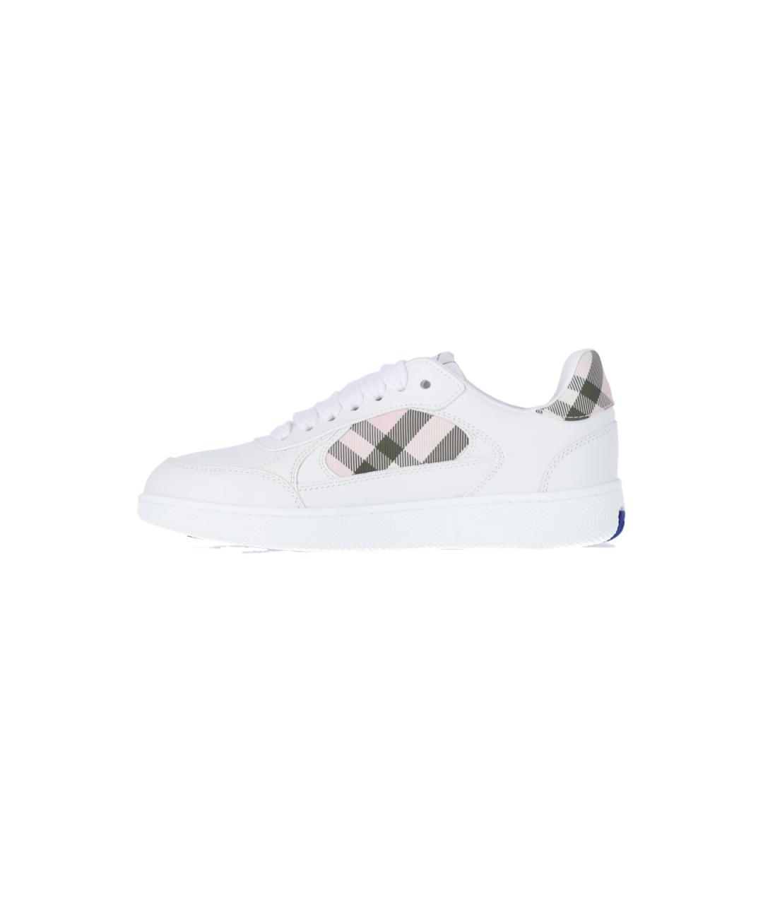 BURBERRY Белые кожаные кеды, фото 3