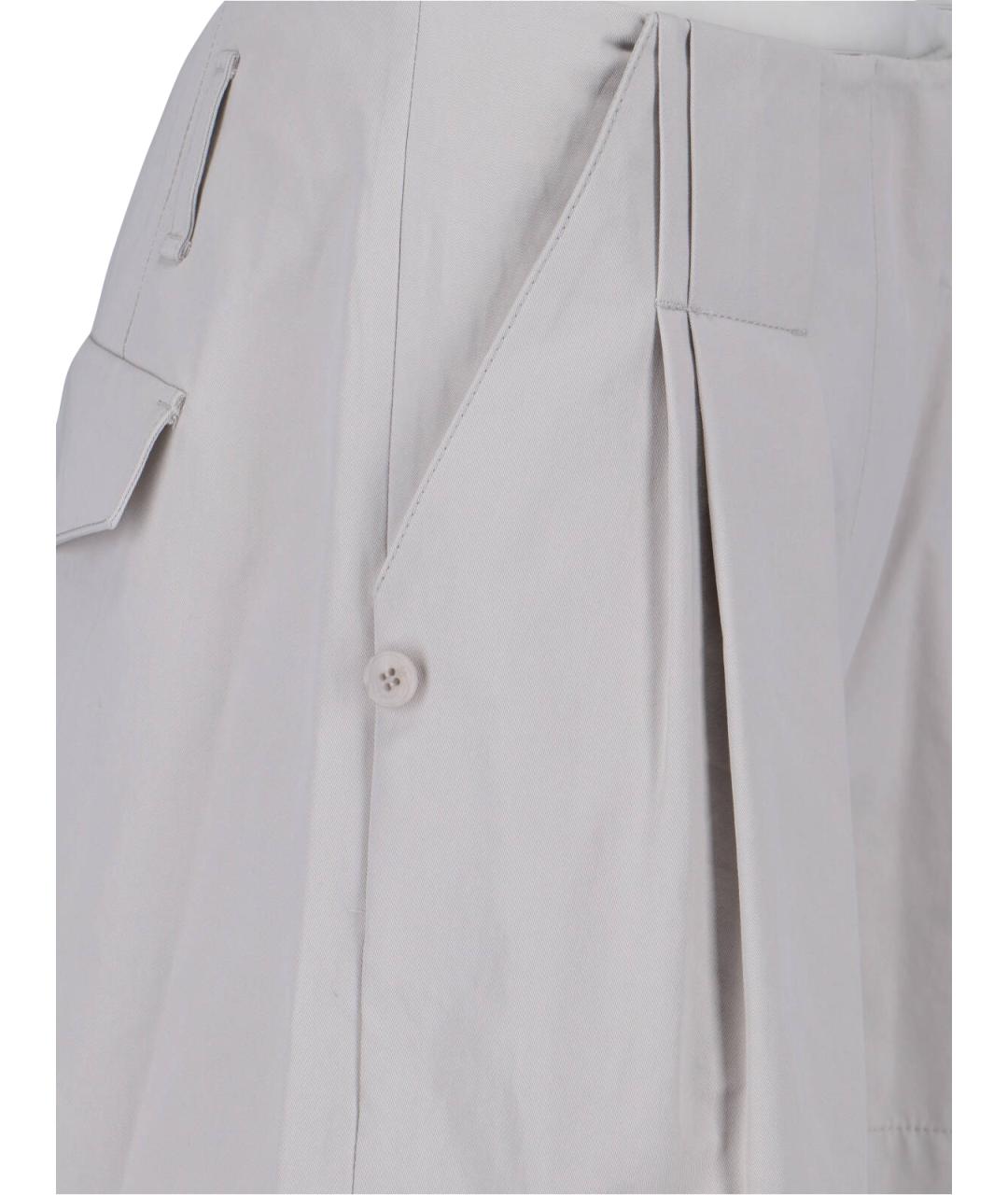 LOW CLASSIC Серые хлопковые шорты, фото 4