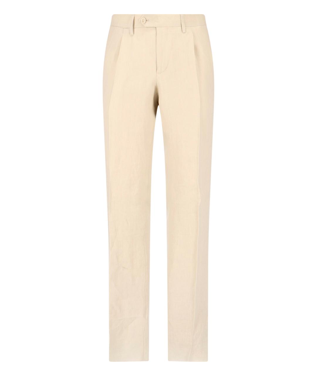 LARDINI Бежевый классический костюм, фото 6