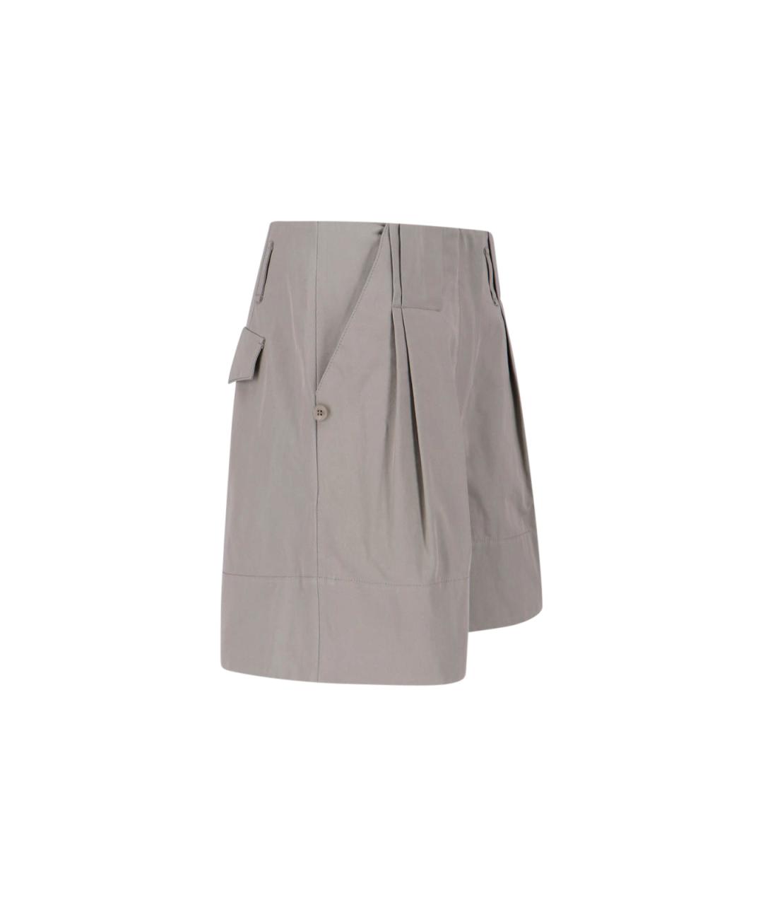 LOW CLASSIC Серые хлопковые шорты, фото 3