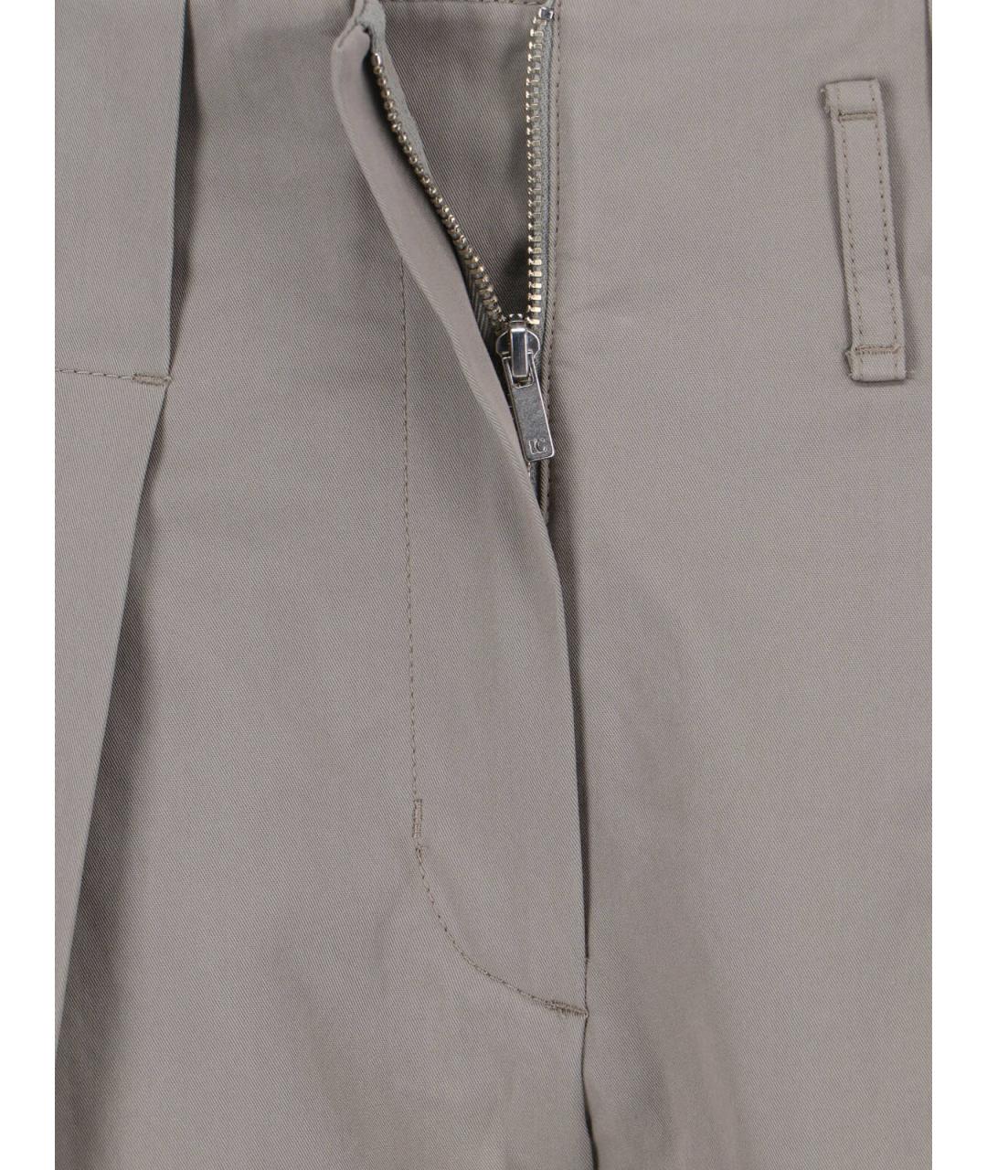 LOW CLASSIC Серые хлопковые шорты, фото 5