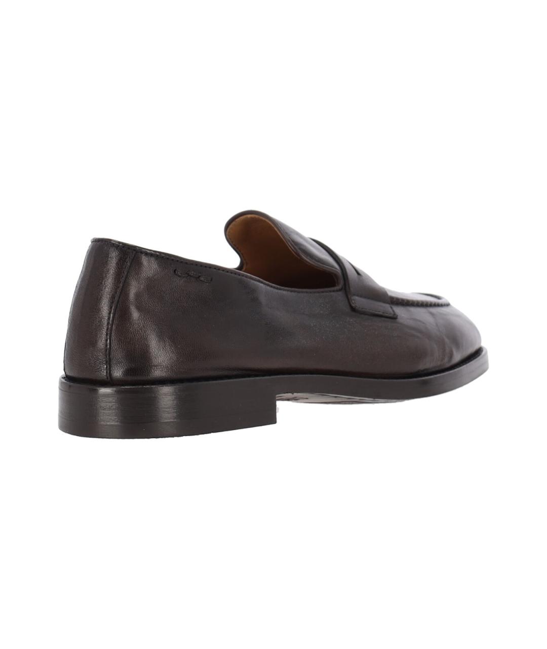 Alexander Hotto Коричневые кожаные лоферы, фото 4