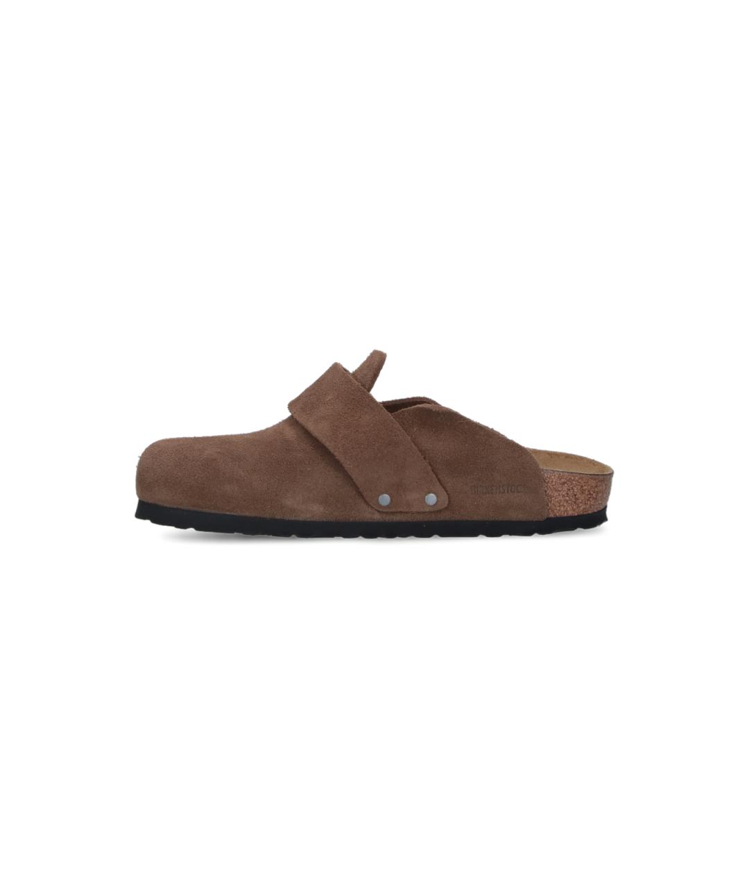 BIRKENSTOCK Коричневые замшевые сандалии, фото 3