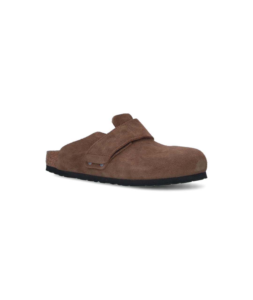BIRKENSTOCK Коричневые замшевые сандалии, фото 2
