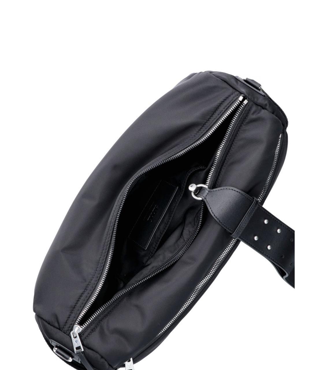 Ami Paris Черная тканевая сумка на плечо, фото 4