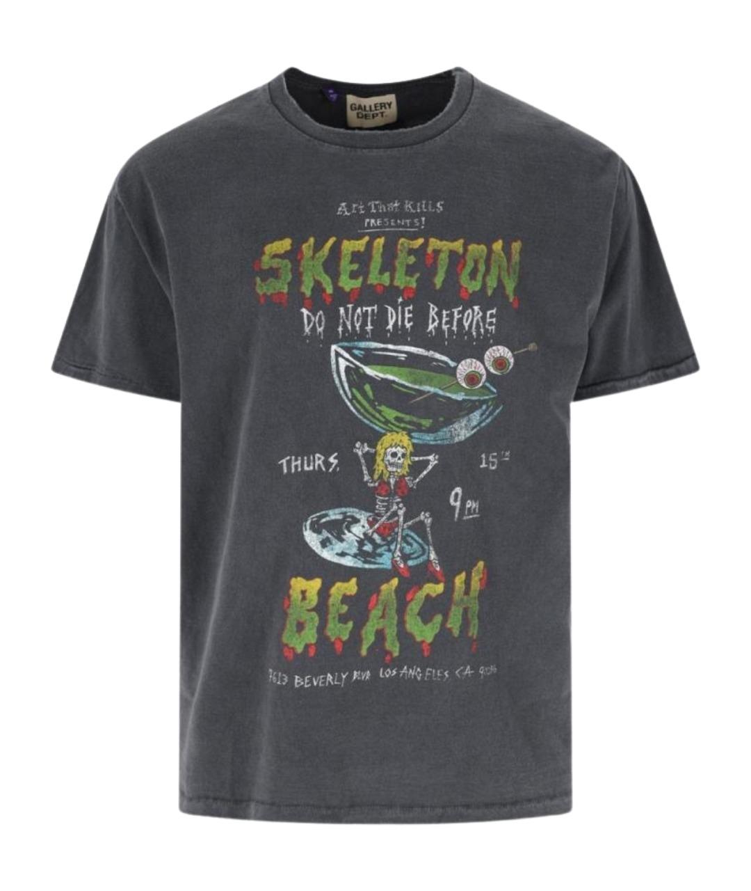 Gallery Dept Черная хлопковая футболка, фото 1