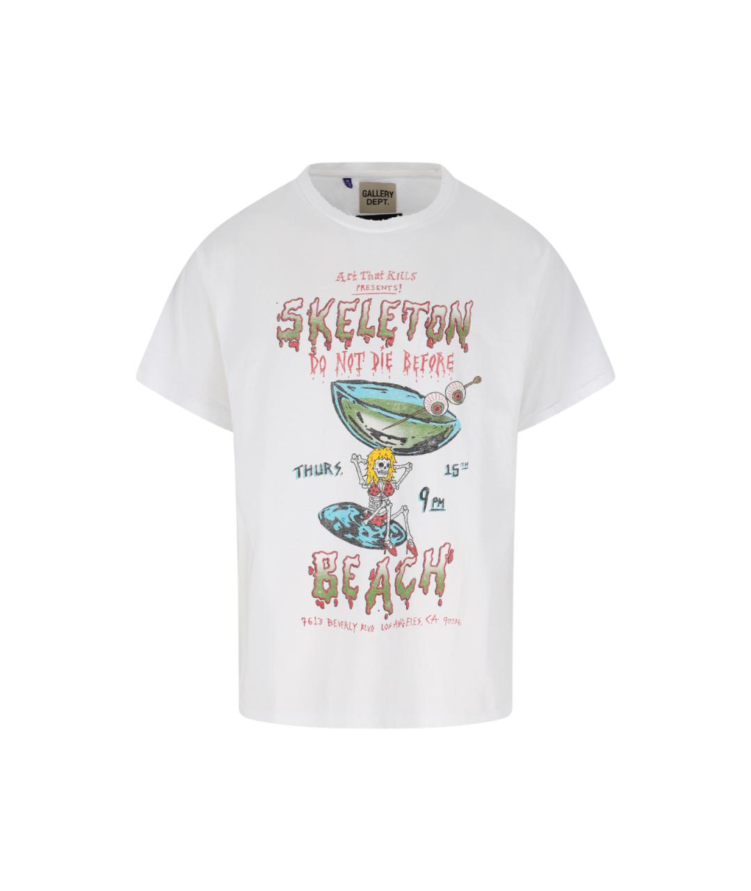 Gallery Dept Белая хлопковая футболка, фото 1
