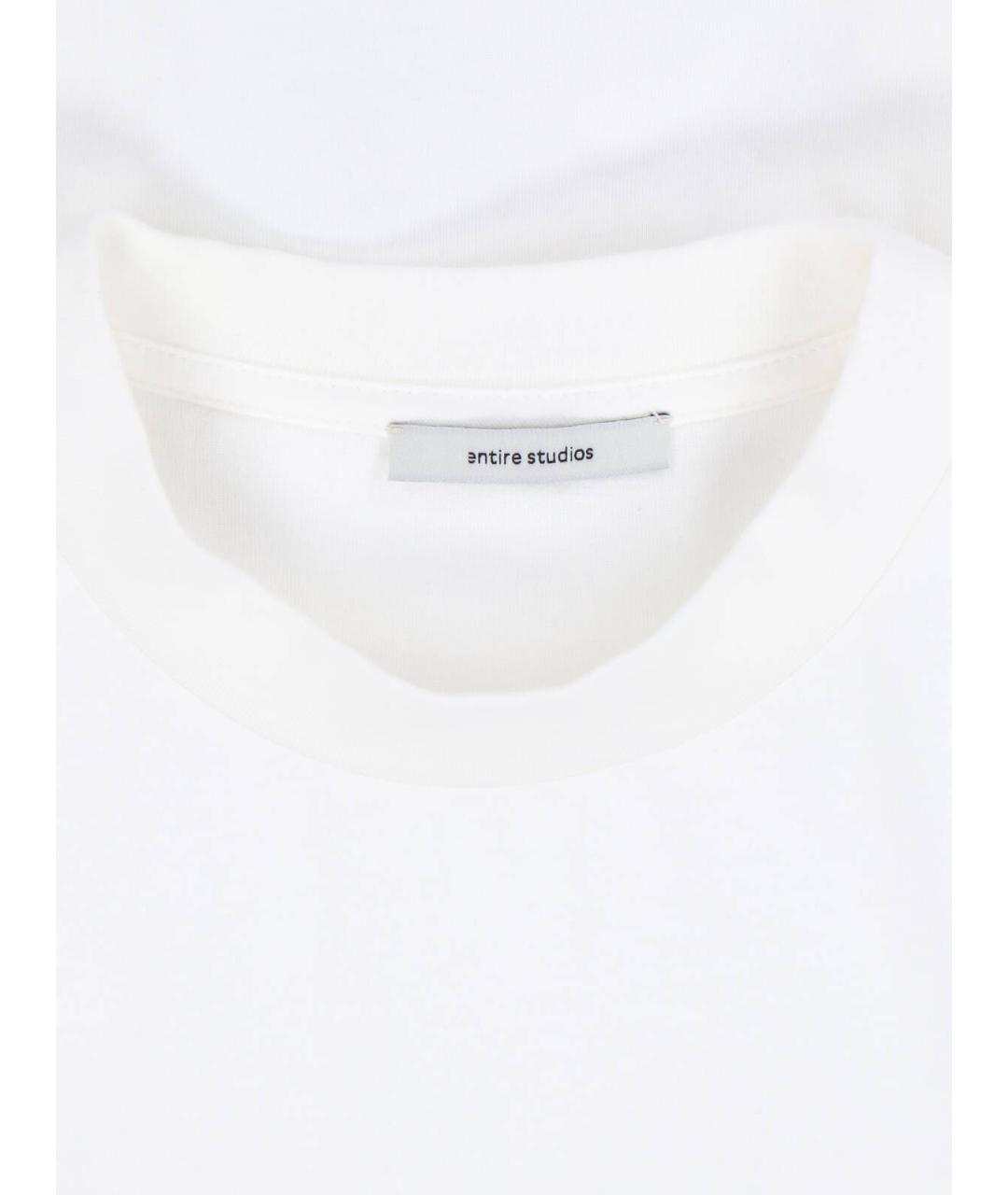 entire studios Белая хлопковая футболка, фото 3