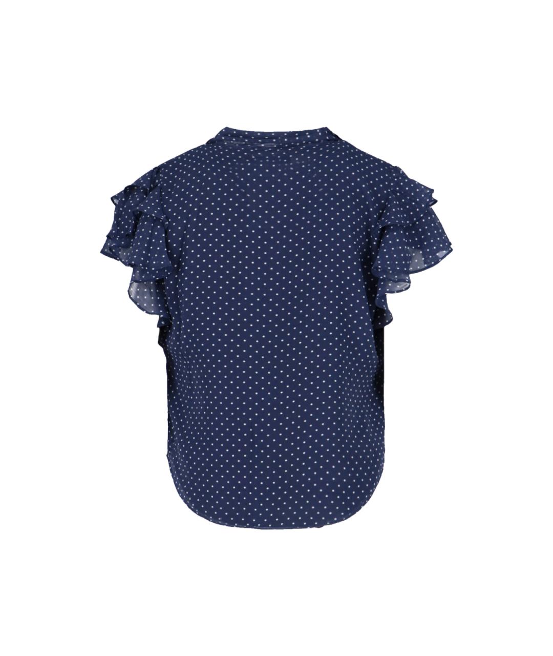 RALPH LAUREN Синяя полиэстеровая блузы, фото 2