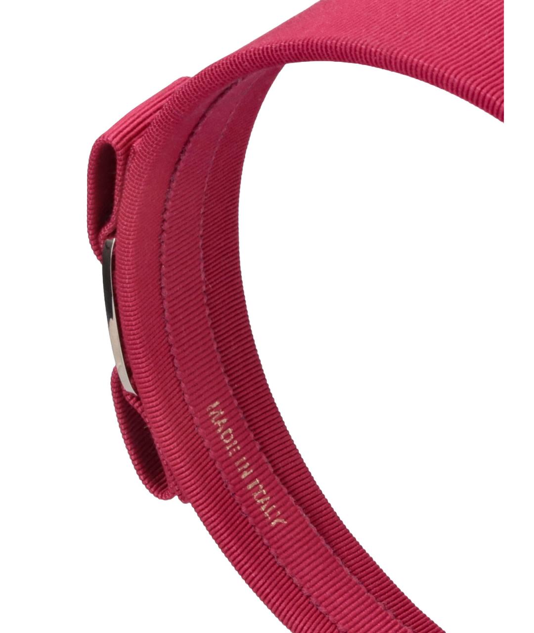 FERRAGAMO Красная хлопковая повязка на голову, фото 3