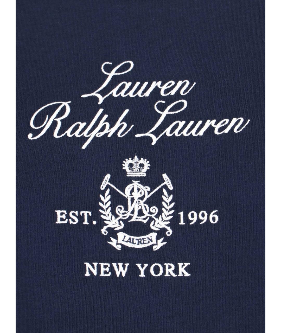 RALPH LAUREN Синий хлопковый джемпер / свитер, фото 3