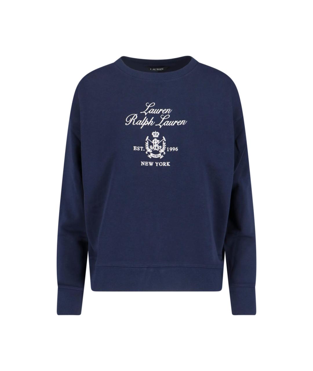 RALPH LAUREN Синий хлопковый джемпер / свитер, фото 1